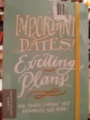 Galison Important Dates Exciting Plans 13 Month Undated Planner NEW