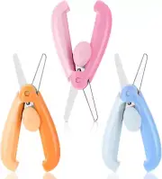 3 Pcs Safety Scissors for Kids Retractable Small Scissors Folding Travel Scissor