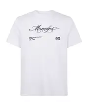 script-logo cotton T-shirt S,XL white