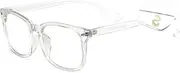 [Cyxus] Snake Zodiac Glasses for Men Women with Blue Light Blocking UV Protection Trendy Square Eyeglasses for any occasion