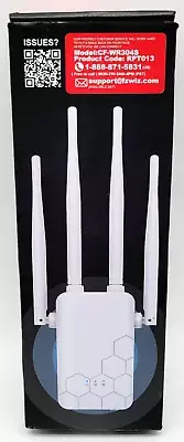 New High Speed Wireless 300 MBPS Wifi Extender - White - Model CFWR-304S