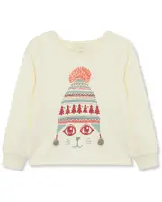 Peek Kids Winter Kitty Pullover