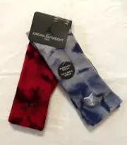 Nike Air Jordan Jumpman Red and Blue Crew Socks 2 Pair Kids Shoe Size 5Y-7Y