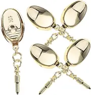 BESPORTBLE 5pcs Snap Jewelry Charms Clasp for DIY Necklace Making Flexible Pendant Connectors Vintage Jewelry Holder Fastener Secure Reconfigurable Necklace Bail for Designs