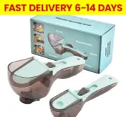 Adjustable Measuring Cup Spoon Kitchen Baking Fluid Seasoning Scoop w/Scale