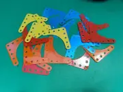 MECCANO - Flexible Gusset Plates x 24. Unused.