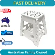 Large Portable Plastic Foldable Step Stool - Outdoor Camping Chair for Kids & Ad