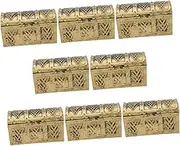 UPKOCH 8Pcs Mini Vintage Pirate Treasure Chest Box Creative Jewelry Storage Case for Pirate Themed Party Decorations Party Favor for Great for Imaginative Play and Collectibles