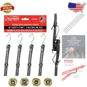 Reliable 48” Adjustable Poly Bungee with Removable S-Hooks - 50-100 lb Capacity