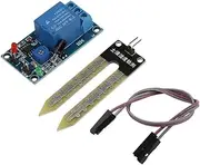 Respicefinem DC12V Soil Sensor Relay Control Module for Automatic Watering Switch Module with Time Delay Function 1500W Max Load Power