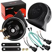 Car Horn loud 12v with 2+1 Pack Pigtail Converter ， Multifunction Loud High Low 2 Tone Auto Horn, Waterproof 130dB Electric Snails for Cars (Replacement for Ford)