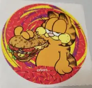 Garfield Cat Eating Sub Sandwich PAWS Sticker Scrapbooking Junk Journal