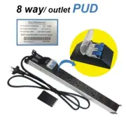 8 WAY / Outlet Aluminium Alloy POWER RAIL PDU WITH AIR SWITCH Power Board