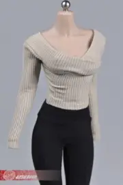 1:6 Sand Sweater Tops Clothing For 12" Female TBLeague Phicen UD JO Figure Body
