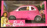 Barbie Fiat Pink Car & Fashion Doll