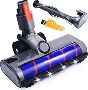 Vacuum Cleaner Motorhead Brush Head: Replacement for Dyson V7 V8 V10 V11 V15 V11/V15 Outsize Vacuums Part - with LED Headlight - for Carpet and Wood Floor - Easy to Change Brush Roller