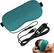 Heated Eye Patch - Eye Warming Tamp, Adjustable Strap & Heat Levels | Improves Circulation & Reduces Reusable for Screen Fatigue
