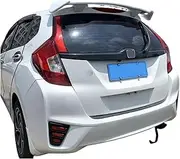 Compatible For Honda Fit/Jazz Roof Spoiler 2014 2015 2016 2017 ABS Material Unpainted Color Rear Trunk Spoiler(Carbon Fiber Look)