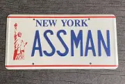 ASSMAN Kramers prop License Plate - Price reduced due to Minor Dent on the Plate