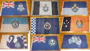 Australian Police Force Flag set 9 Flags Victoria Queensland NSW WA TAS AFP
