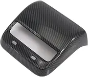 Carbon Fiber Interior Decorative Stickers for Tesla Model 3/Y 2021-2022, Abs Carbon Fiber Steering Wheel Door Lock Air Adjust Button Cover Trim