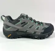 Merrell Moab 2 Women 9.5 Wide Gray Hiking Boots Outdoor Shoes Waterproof J06028W