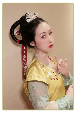 古裝漢服大唐敦煌飛天發棒古典舞造型假發影視COS演出古風仙女