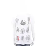 MAX MARA-WEEKEND 植物圖鑑白色短袖T恤