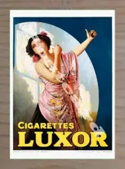 Historic Cigarettes Luxor Cigarette Advertising Postcard