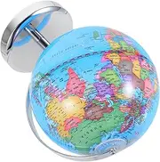 COOPHYA World Globe with Stand Educational Desktop Geography Globe for Classroom Learning Clear Political Boundaries Modern Decor for Home and Office