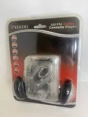 New/SEALED Sentry TR792 clear portable walkman cassette tape player, headphones