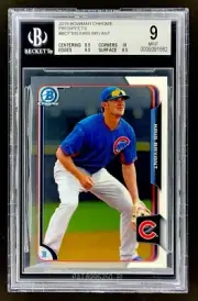 2015 Bowman Chrome Prospects #BCP100 Kris Bryant RC - BGS 9 Chicago Cubs Rookie