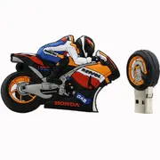 Cool Motorcycle Design USB Flash Drive U Disk USB 2.0 black_16G