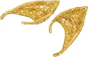 FRCOLOR 1 Pair Ears Costume Ears Prom Tiara Dress up Costume Ears Ear Gold Outfit Butterfly Earrings Pixie Ears Cosplay Vampire Accessories Fairy Emulsion
