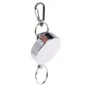 Fishing Zinger Retractor for Key Ring Reel Holder Retractable Steel Cable Full M