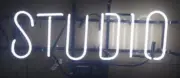 Studio Real Glass Neon Sign 20"x16" Lamp Light Records On Air Display Artwork