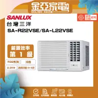 在飛比找蝦皮購物優惠-SANLUX 台灣三洋 2-3坪二級變頻冷專窗型冷氣右吹式S