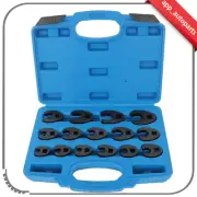 15X 3/8-1/2IN DRIVE RATCHET EXTENSION LARGE TOOL CROW FOOT FLARE NUT WRENCH SET