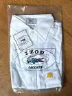 IZOD LACOSTE 1970s Polo Mens M Pull Over Short Sleeve White NEW OLD STOCK