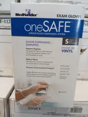 MedHandler oneSAFE Vinyl Gloves Powder Free 4pack 200 Per Pack 800ct Sz SMALL