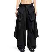 [ANN DEMEULEMEESTER] Debora Cargo Apron Skirt Black