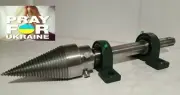 Steel Screw Log Splitter 100mm - Tractor PTO Super Strong Tractor left thread.