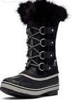 Sorel Youth Joan of Artic Boots In Black/Dove Sz 6 NWB