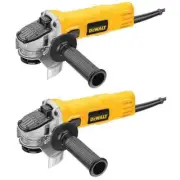 DEWALT Small Angle Grinder w/ 1-Touch Guard 12000 RPM 7-Amp Corded (2 Pack)