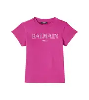 [Balmain Kids] Balmain Kids Cotton-blend T-shirt Y 14 pink