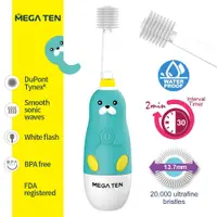 在飛比找PChome24h購物優惠-Mega Ten 360度幼童電動牙刷-海豹