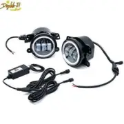 For 07-17 Jeep Wrangler JK Pair 4" Front Bumper LED RGB Driving Fog Light Lamp (for: Jeep)