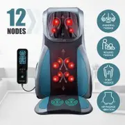 Full Body Massage Cushion Shiatsu Neck Back Massager Chair Pad Car Massaging Seat-Blue