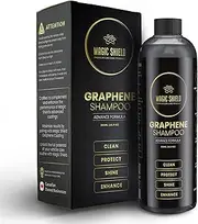 [Magic Shield] Graphene Shampoo – pH Neutral Car Wash | Advanced Hydrophobic & SiO2 Protection | Deep Cleans & Enhances Shine | Safe for Ceramic Coatings & All Paint Types – 16oz