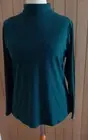 BNWT SEASALT Size 18 Green Landing Roll Neck Top - Organic Cotton Rich